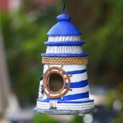 Hand Painted Resin Hanging Birdhouse