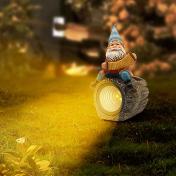 Solar Garden Gnomes Decor Statue