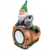 Solar Garden Gnomes Decor Statue