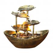 Sailing Lotus Leaf Desktop Water Fountain