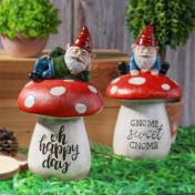 Resin Garden Mushroom Gnomes 