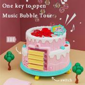 Electric Children Cake Bubble Machine Toy