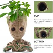 Cartoon Baby Tree Plants Pot with Drainage Hole