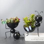 Cute Ant Wrought Iron Flower Pot