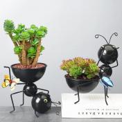 Cute Ant Wrought Iron Flower Pot 