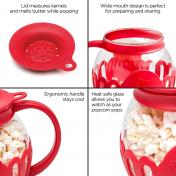 Micro-Pop Microwave Popcorn Popper with Temperature Safe Glass