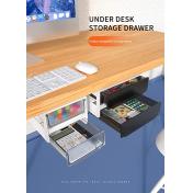 Hidden Self-Adhesive Slide-out Desk Drawer 