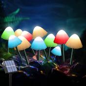 Outdoor Solar Garden Mushroom Lights