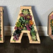 DIY Letter Flower Pot Wall Hanging Letter Planters