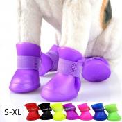 4Pc/Set Pet Dog Rain Shoes