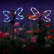 Solar Fairy Wings Stake Light