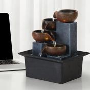 Indoor 4-Tier Relaxation Tabletop Fountain