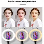LED Dimmable Selfie Ring Light with 120CM Stand