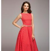 Fashion Women Summer Vintage Polka Dot Swing Dresses