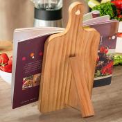 Cutting Board Style Wood Recipe Cookbook iPad Tablet Stand Holder