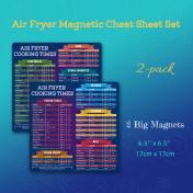 Air Fryer Magnetic Cheat Sheet Set