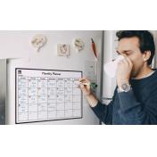 Reusable Dry Wipe Magnetic Calendar for Fridge