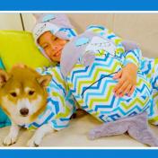Cartoon Anime Animal Onesies Kids Sleepwear with Slippers