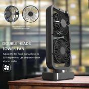 180° Oscillating Quiet Table Tower Fan