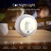 Rechargeable & Magnetic Motion Sensor Cat Night Light