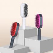 One-Key Quick Self Cleaning Hair Brush Comb