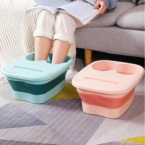 Folding Bubble Foot Bath Bucket With Lid