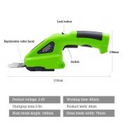 2 IN 1 Cordless Electric Hand Held Trimmer for Grass