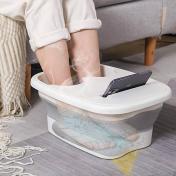 Folding Bubble Foot Bath Bucket With Lid