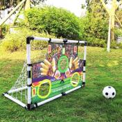 2-in-1 Network Rebound Bounce-Door Soccer Training Set