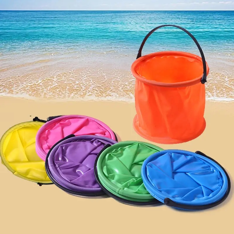 Collapsible Sand Bucket for Family Fun Game and Beach Party_Clearance