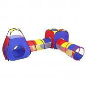 4 in 1 Pop Up Kids Play Tent Tunnel Ball Pit PlayHouse