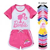Short Sleeve T Shirt & Shorts Barbie Inspired Sportswear