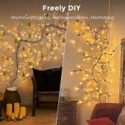 Christmas Decorations Flexible DIY Vines with Lights