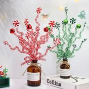 Candy Cane Lollipop Bells Christmas Decoration