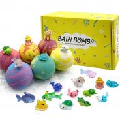 6PCS Bath Bombs  with Surprise Toys Inside