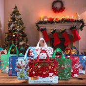 8PCS Christmas Multifunctional Non-Woven Gift Bags
