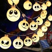 Solar Nightmare Before Christmas Halloween Decorations Lights