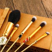 5pcs Wednesday Addams Inspired Makeup Brush Set