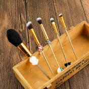 5pcs Wednesday Addams Inspired Makeup Brush Set