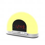 LED Snooze Sunrise Wake Up Light Alarm Clock