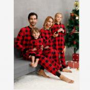 Christmas Matching One-Piece Pajamas with Drop Seat