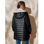 Essnce Teddy Lined Hooded Puffer Coat