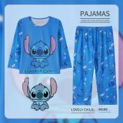 Kids Cartoon Long Sleeve Sleepwear Pajamas Suit