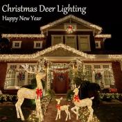 Christmas Lighted Reindeer Decorations LED Lights