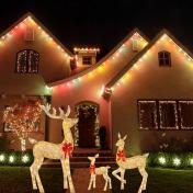 Christmas Lighted Reindeer Decorations LED Lights