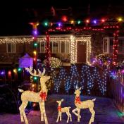 Christmas Lighted Reindeer Decorations LED Lights