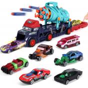 4 in 1 Gatling Gun Kids Transport Launch Alloy Truck 