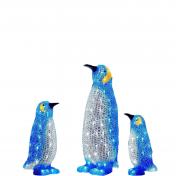 Acrylic LED Penguin Family