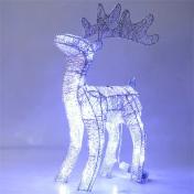 Nordic Reindeer Sculpture Lighted Figurine Ornaments