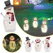 Light up Snowman Family Outdoor Christmas Yard Decorations